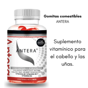 Antera Gum – Complemento Vitamínico para el Crecimiento Capilar