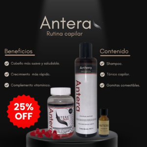 kit Ade Tónico Capilar y Shampoo Antera + Gomas comestibles