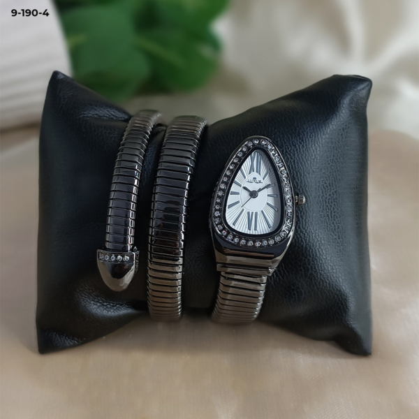 Pulsera Serpiente Luxur 9190 Met – Elegancia y Originalidad en un Reloj de Diseño Único