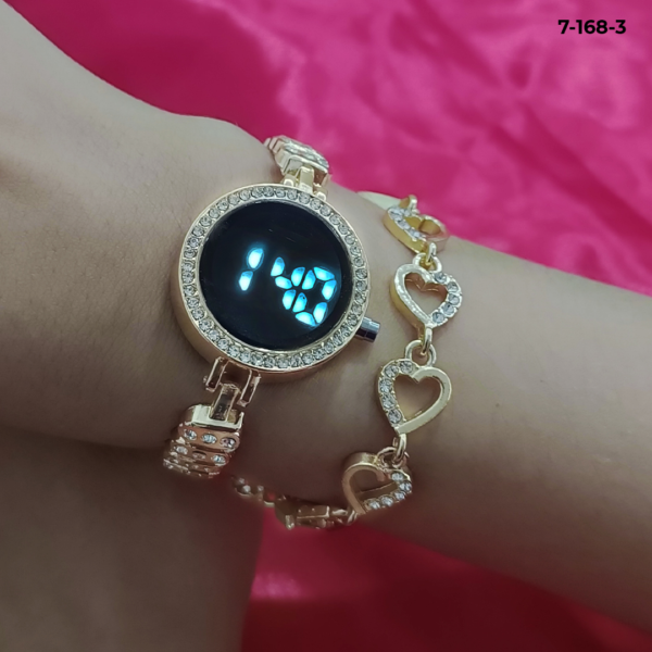 Reloj Luxur LED con Pulsera y Estuche Original para Dama - Image 7