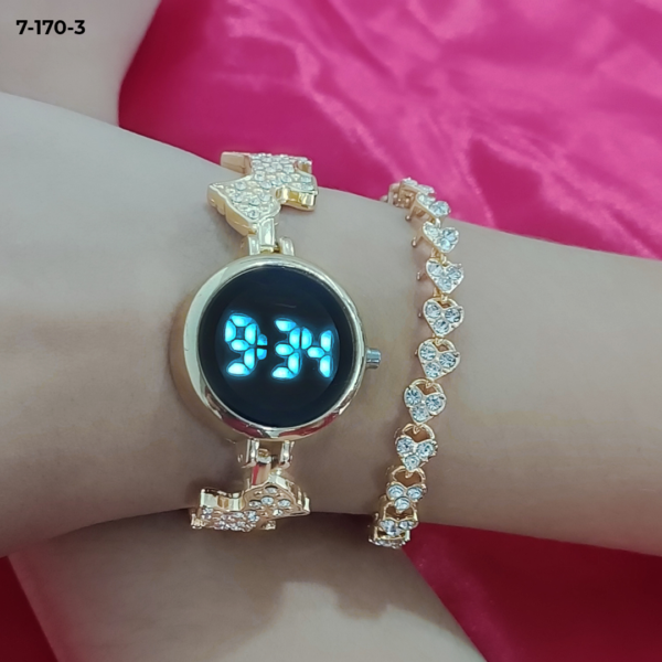 Reloj Luxur LED con Pulsera y Estuche Original para Dama - Image 8