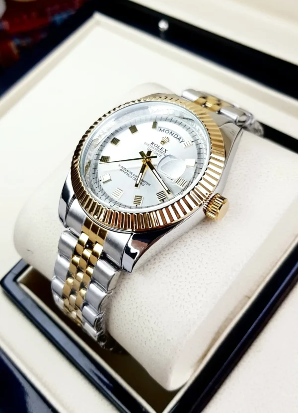 Reloj Rolex Presidencial Bicolor blanco