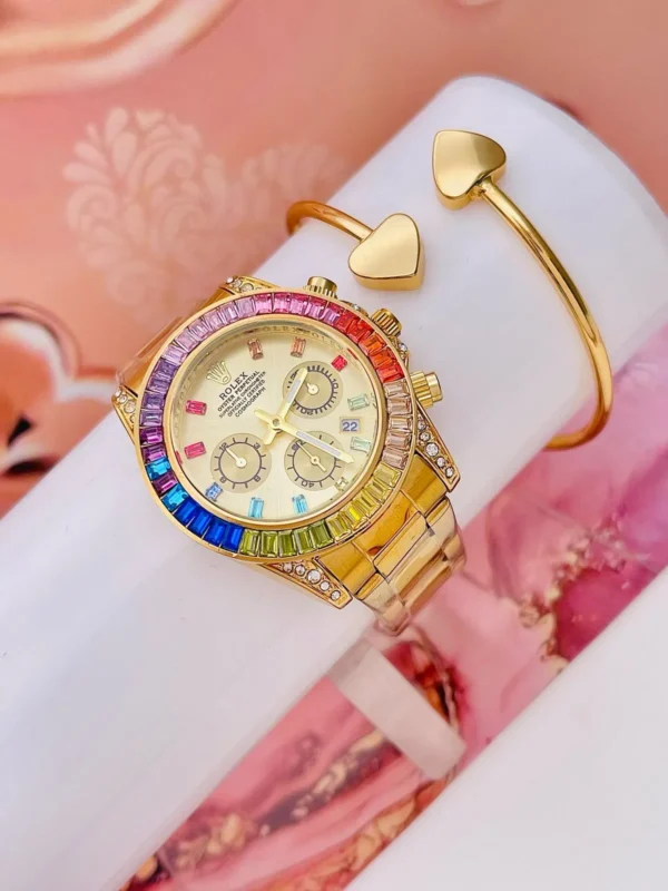 Reloj Rolex Daytona Piedras Dama